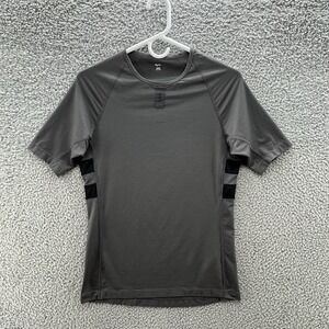 Rapha Shirt Women Large Gray Stretch Performance Logo Cycling Pullover